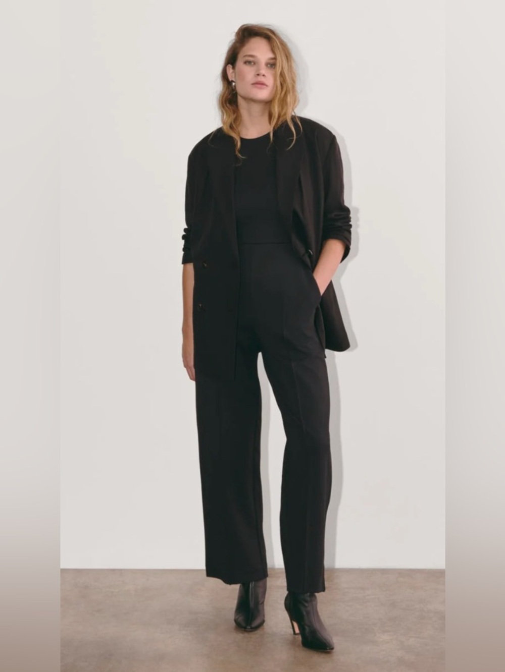New Everlane The Dream Jumpsuit in Black Size L - Picture 13 of 14